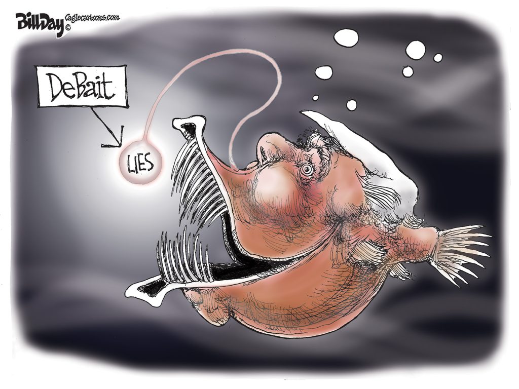 Fishy De Bait, A Cartoon by Award-Winning Bill Day