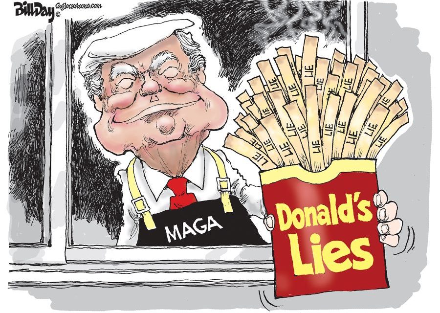 Donald’s Lies, A Cartoon by Award-Winning Bill Day