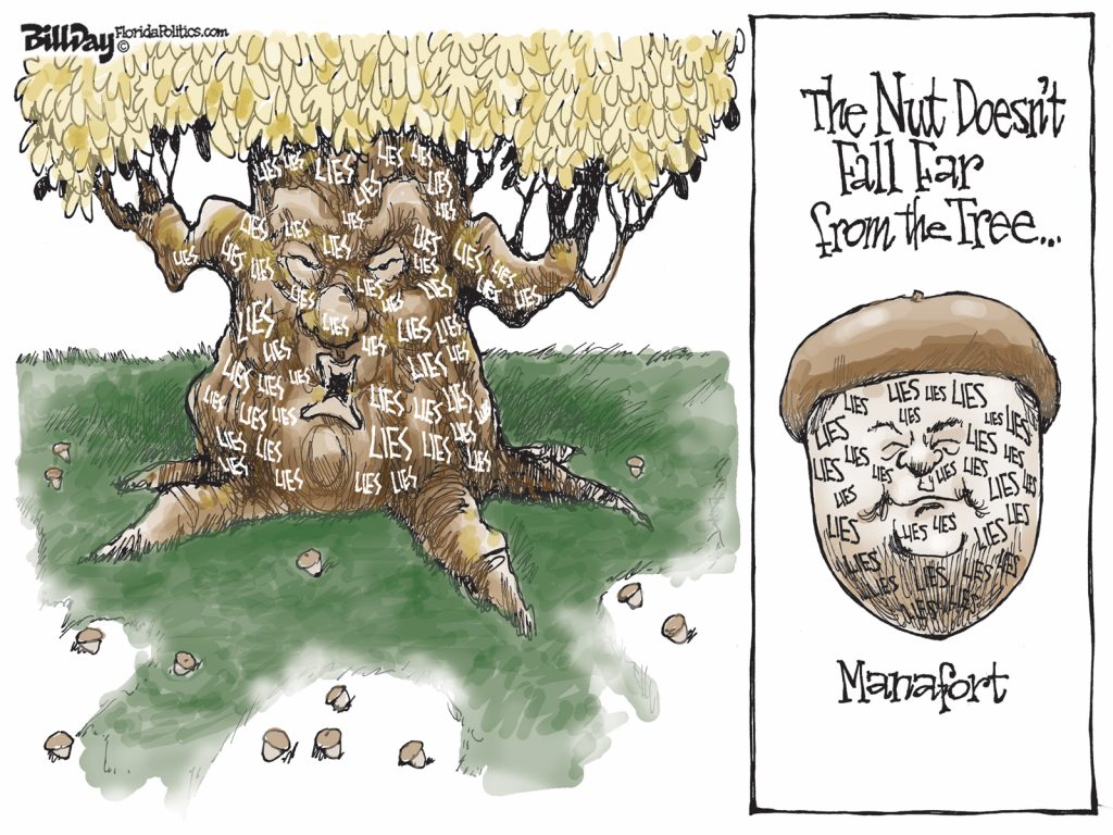 Nut Doesn't Fall Too Far From Tree, A Cartoon by Award-Winning Bill Day