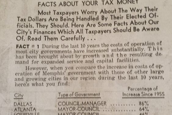 1968: The Year City of Memphis Changed Its Government