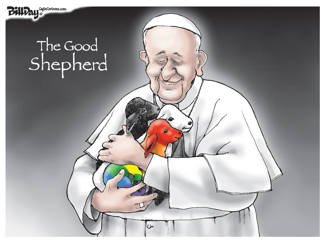 Papa francisco cartoon