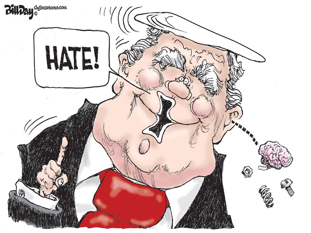 It’s About Hate, A Cartoon by Award-Winning Bill Day